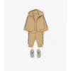 Check Trim Cotton Zip Hoodie