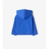 Check Trim Cotton Zip Hoodie