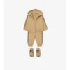 Check Trim Cotton Zip Hoodie