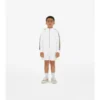 Check Trim Cotton Zip Hoodie