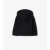 Check Trim Cotton Zip Hoodie