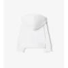 Check Trim Cotton Zip Hoodie