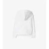Check Trim Cotton Zip Hoodie