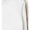 Check Trim Cotton Zip Hoodie