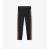 Check Trim Nylon Leggings