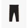 Check Trim Nylon Leggings