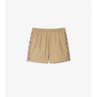 Check Trim Swim Shorts