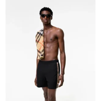Check Trim Swim Shorts