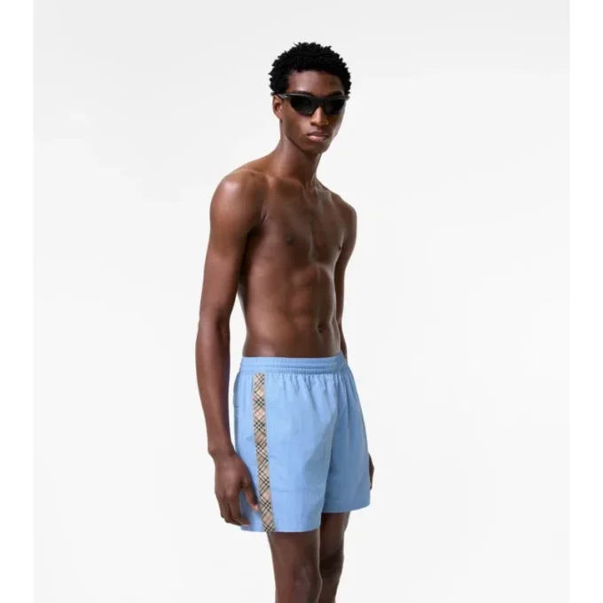 Check Trim Swim Shorts