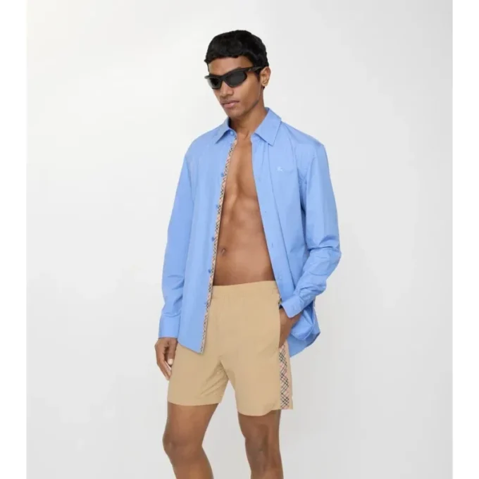 Check Trim Swim Shorts