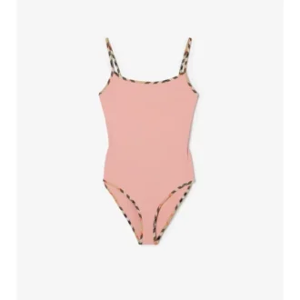 Check Trim Swimsuit