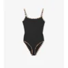 Check Trim Swimsuit