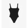 Check Trim Swimsuit