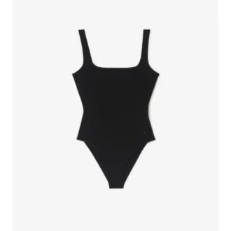 Check Trim Swimsuit