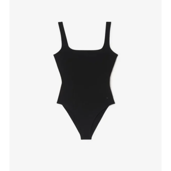 Check Trim Swimsuit