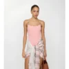 Check Trim Swimsuit