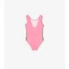 Check Trim Swimsuit