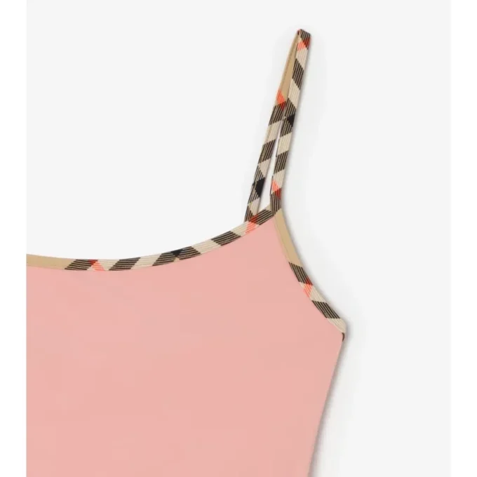Check Trim Swimsuit