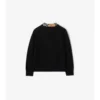 Check Trim Wool Cardigan
