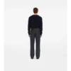Check Trim Wool Sweater