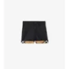 Check Turn-Up Cotton Shorts