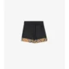 Check Turn-Up Cotton Shorts