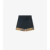 Check Turn-Up Cotton Shorts