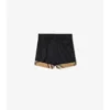 Check Turn-Up Cotton Shorts