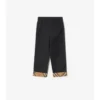 Check Turn-Up Cotton Trousers