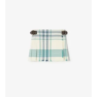 Check Viscose Blend Mini Kilt