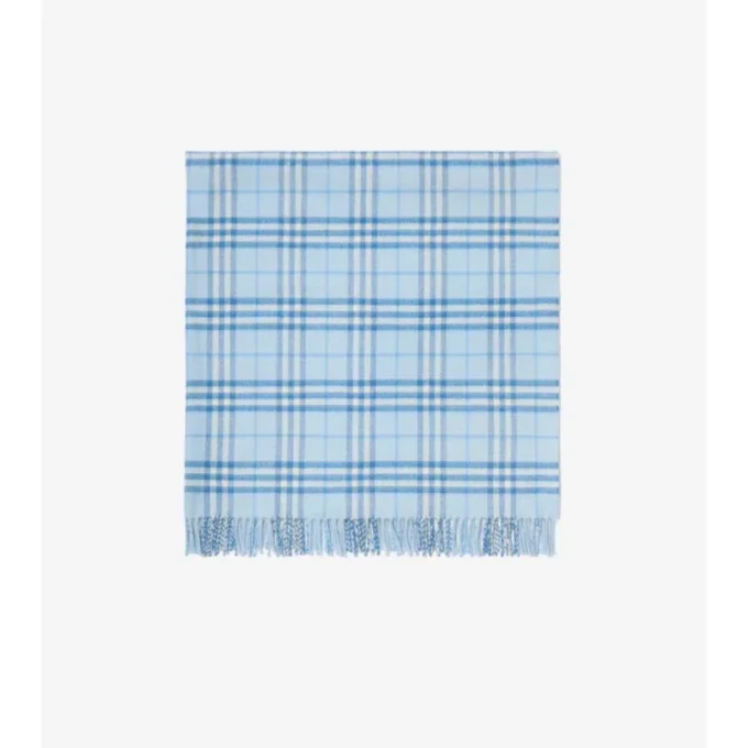Check Wool Baby Blanket