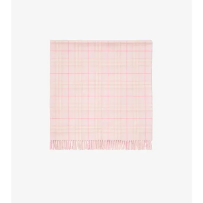 Check Wool Baby Blanket