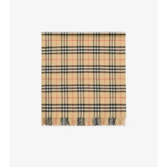Check Wool Baby Blanket