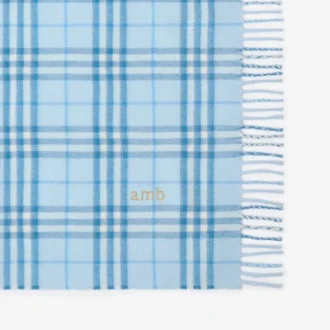 Check Wool Baby Blanket