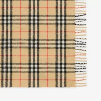Check Wool Baby Blanket