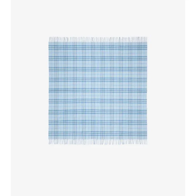 Check Wool Baby Blanket