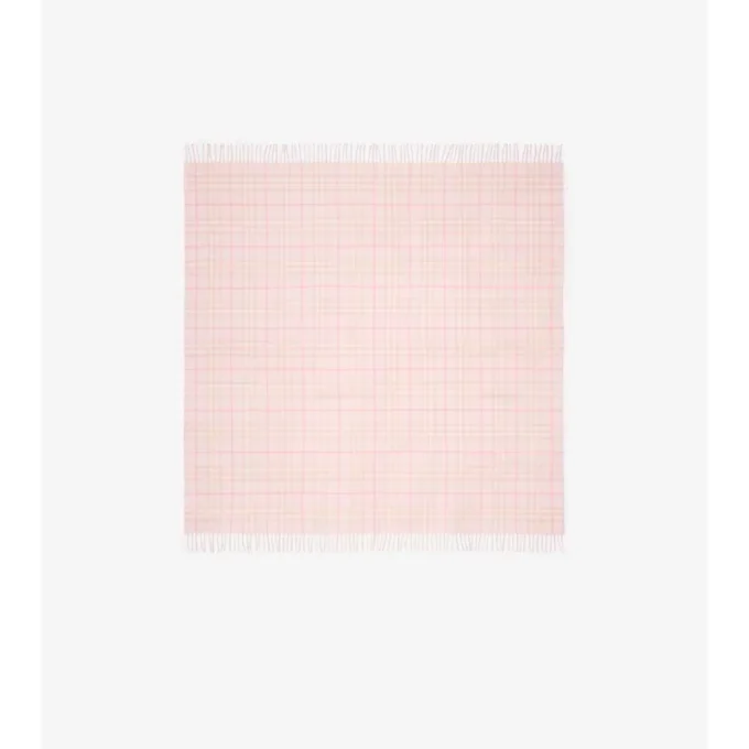 Check Wool Baby Blanket