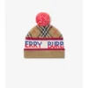 Check Wool Blend Beanie