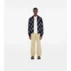 Check Wool Blend Bomber Jacket