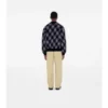 Check Wool Blend Bomber Jacket