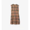 Check Wool Blend Boucla Dress