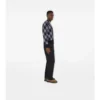 Check Wool Blend Cardigan