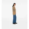 Check Wool Blend Cardigan