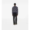 Check Wool Blend Cardigan