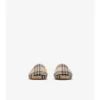Check Wool Blend Slippers