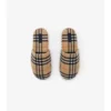 Check Wool Blend Slippers