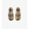 Check Wool Blend Slippers
