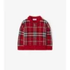 Check Wool Bomber Jacket