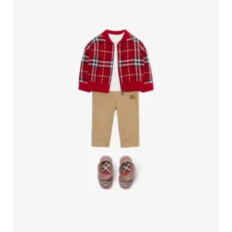 Check Wool Bomber Jacket