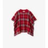Check Wool Cape